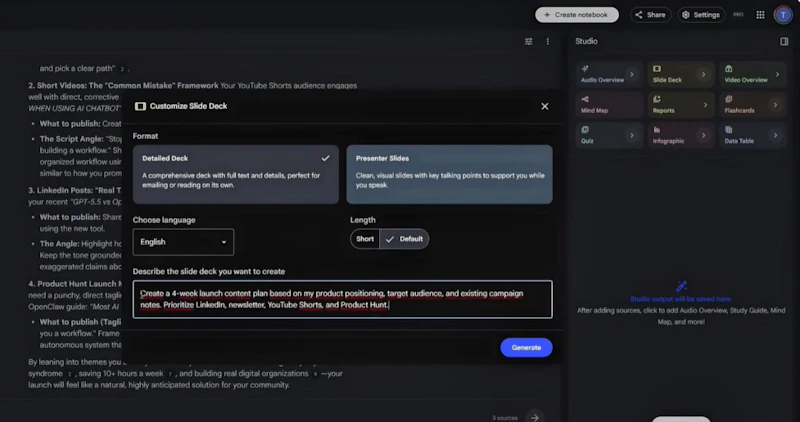 Gemini + NotebookLM Studio Guide screenshot 7