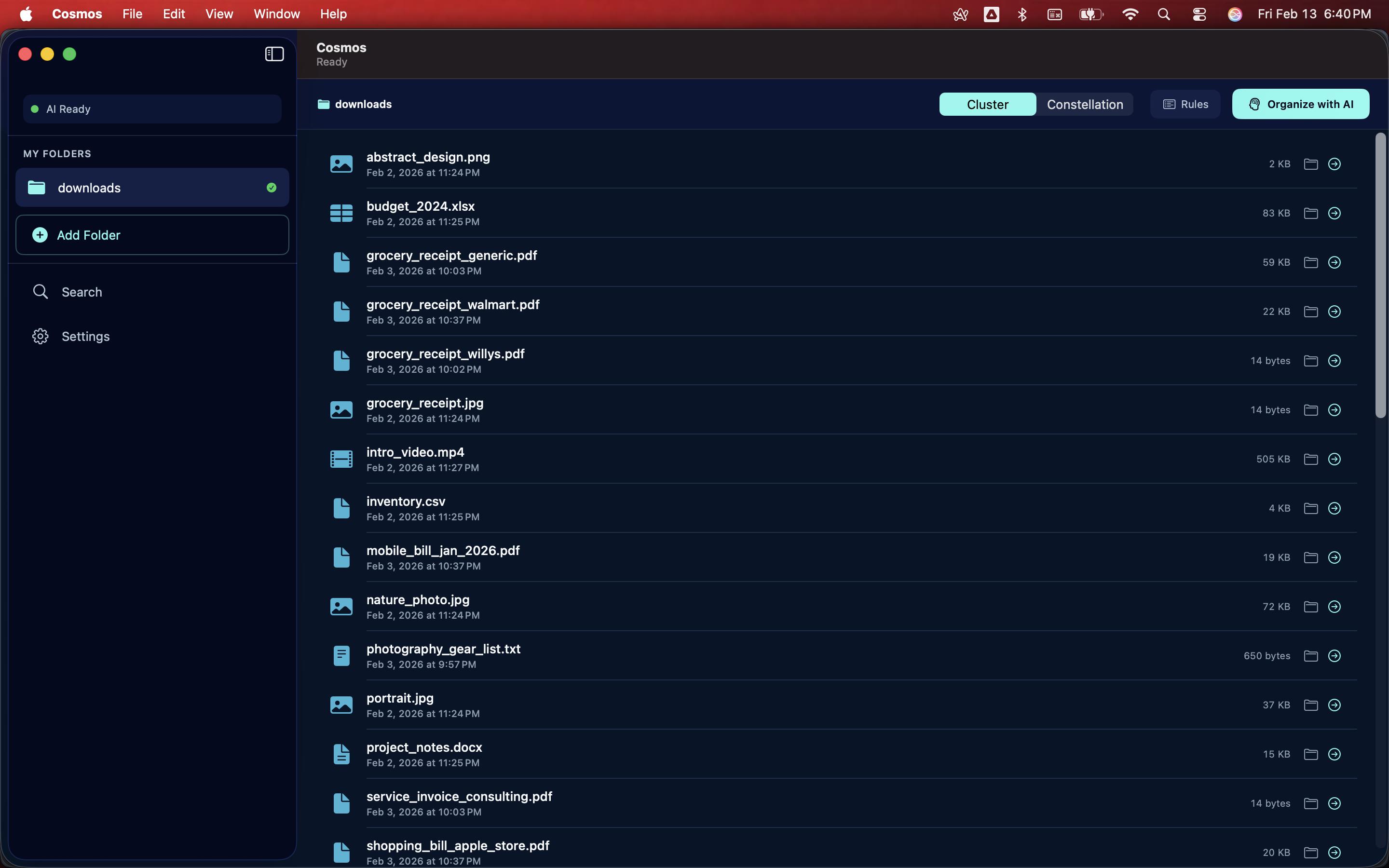 Cosmos - Screenshot 3 showing product features and functionality