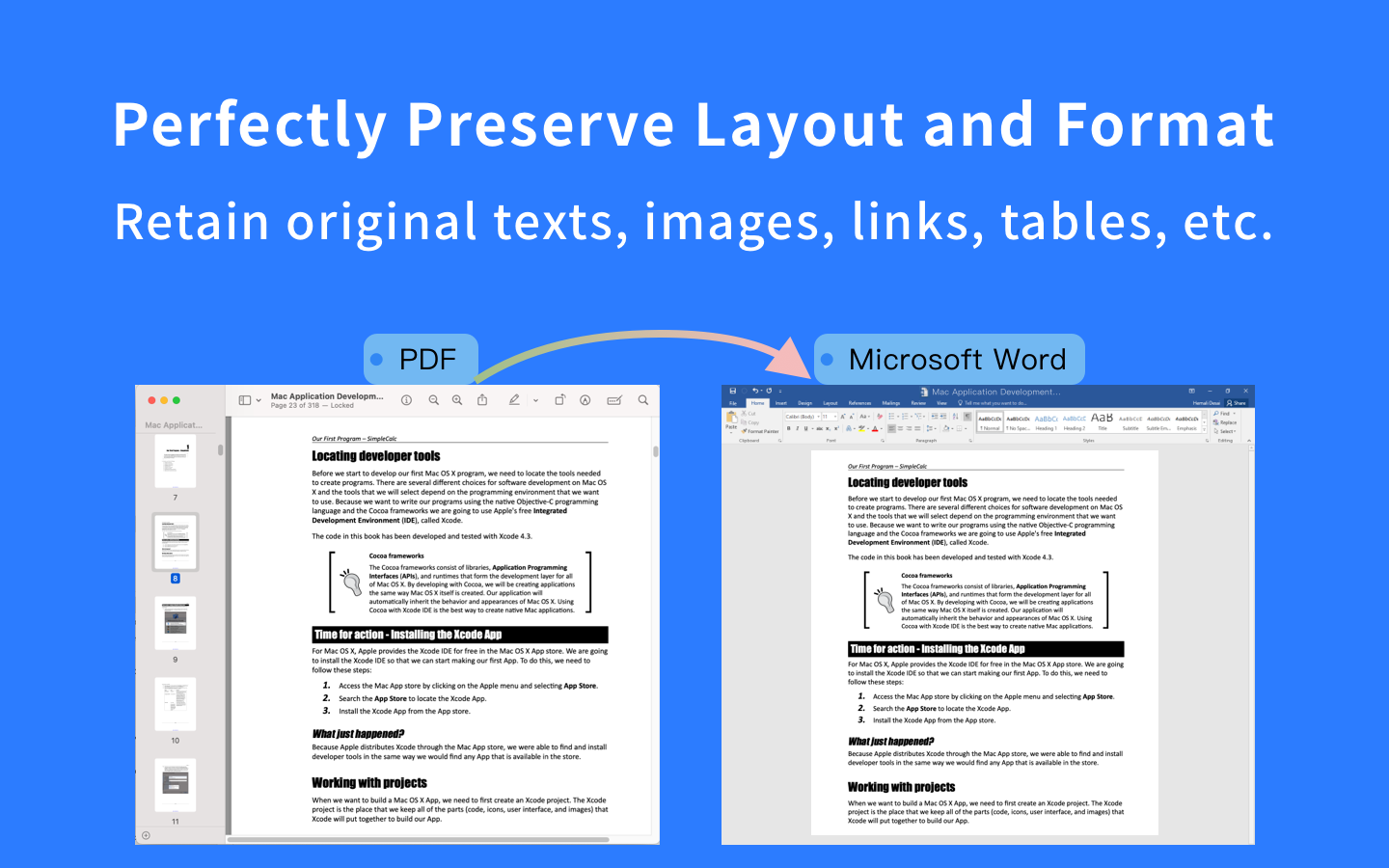 Fast PDF to Word Doc Converter - Batch Convert PDF to Office, TXT, HTML media 3