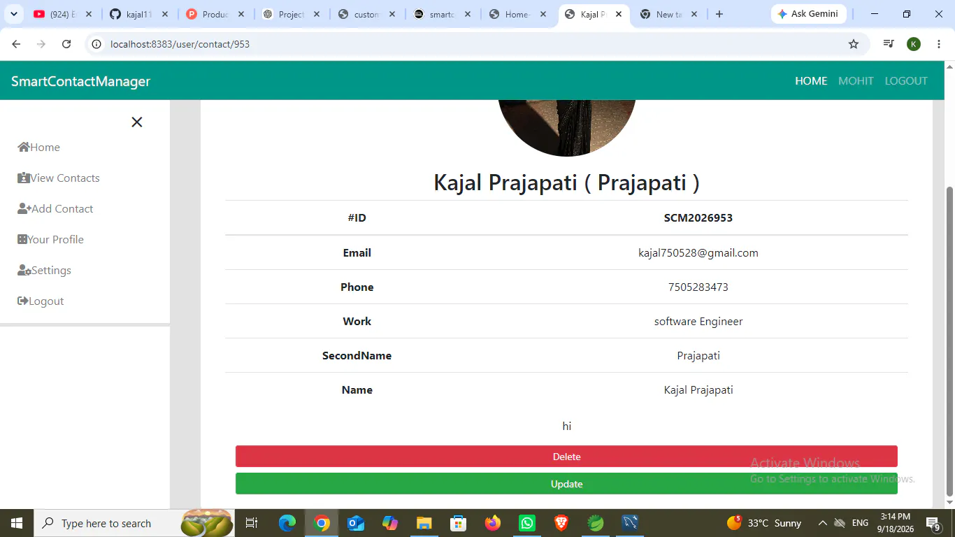 Smart Contact Manager gallery image