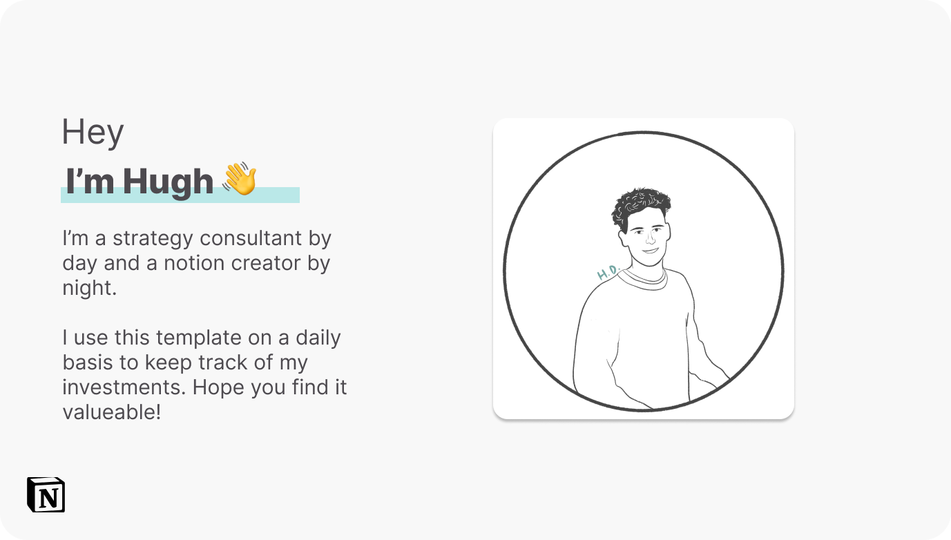 Notion Investment Dashboard gallery image