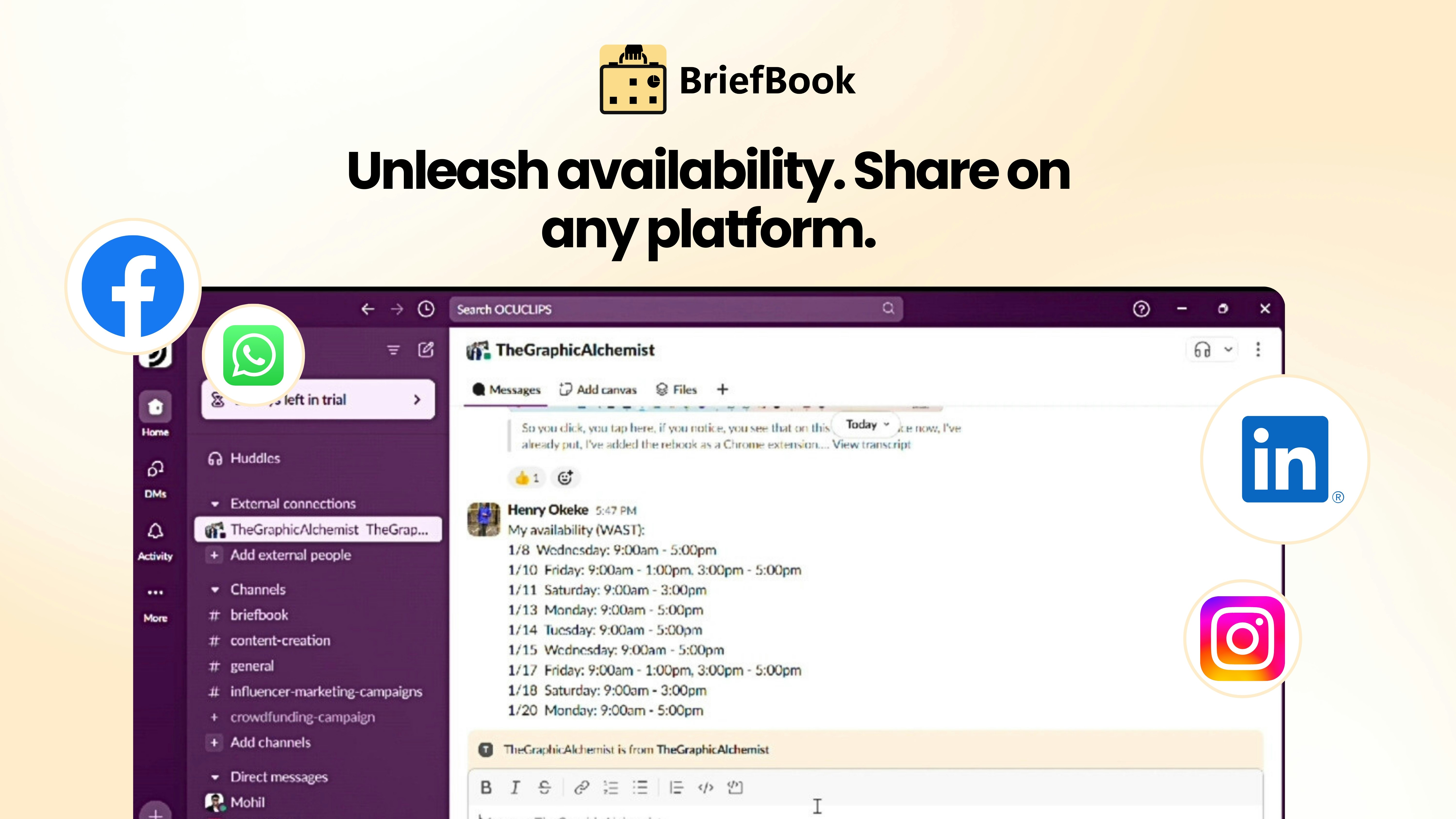 Briefbook - Schedule your meetings in 2 clicks media 4
