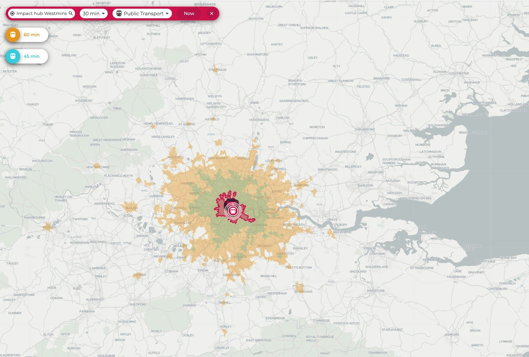 TravelTime Maps gallery image