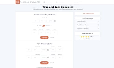 Time and Date Calculator gallery image