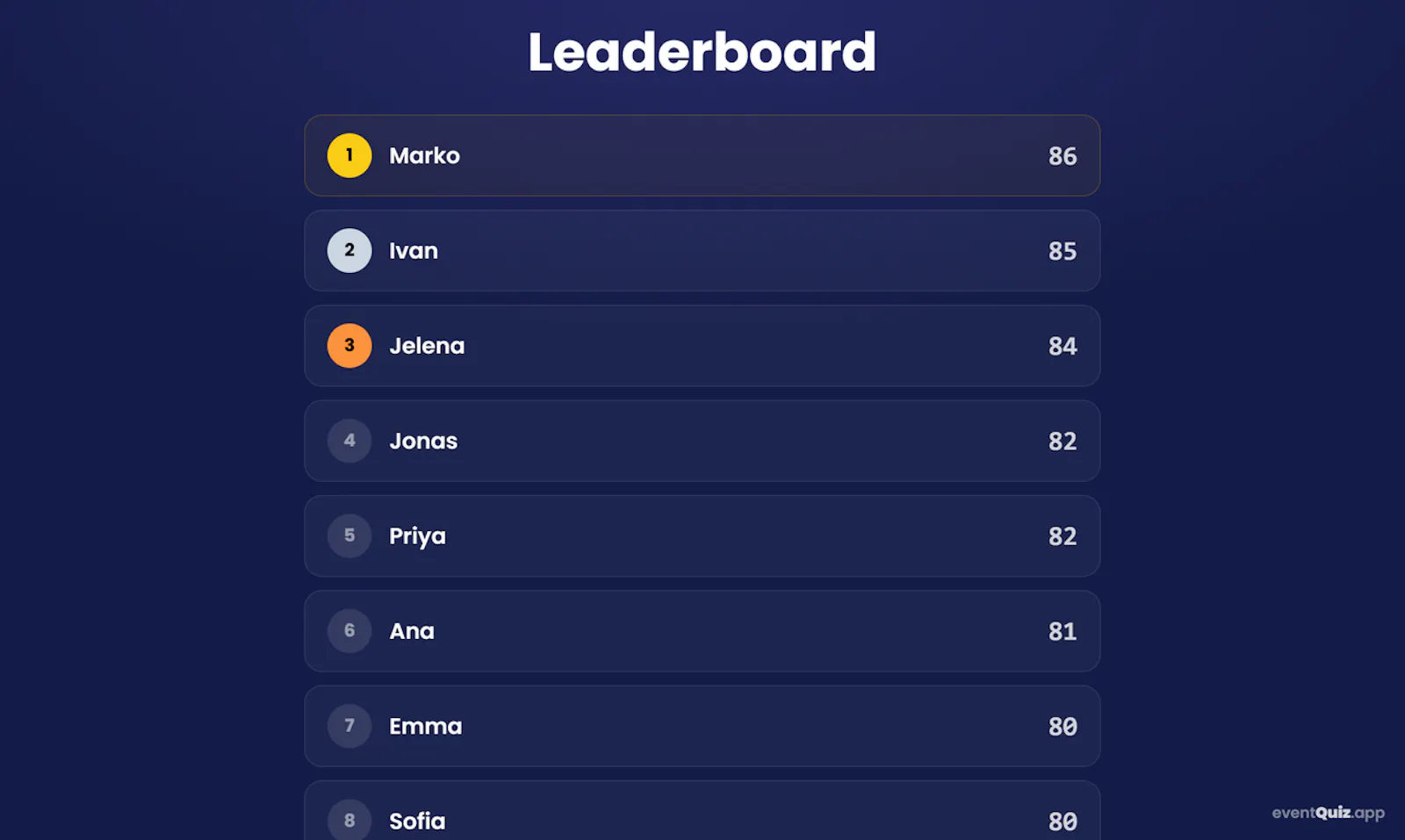EventQuiz screenshot 7
