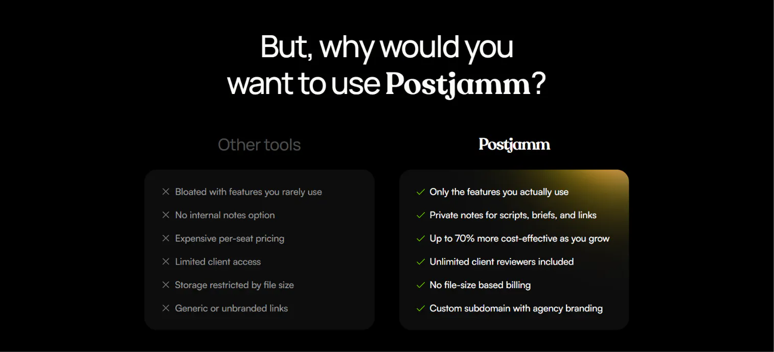 Postjamm - Forever free Frameio alt gallery image