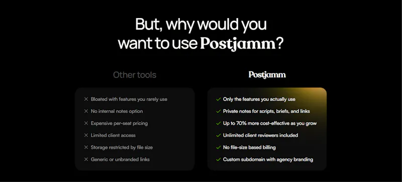 Postjamm - Forever free Frameio alt screenshot 5