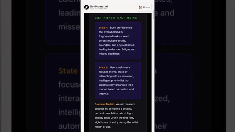 ElonPrompt AI: Your Vibe Coding Refinery screenshot 1 (video preview)