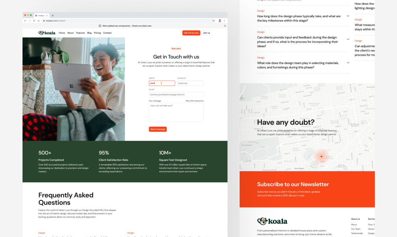 Koala nuota - Un sistema di progettazione che si preoccupa di conversione e SEO. media 3