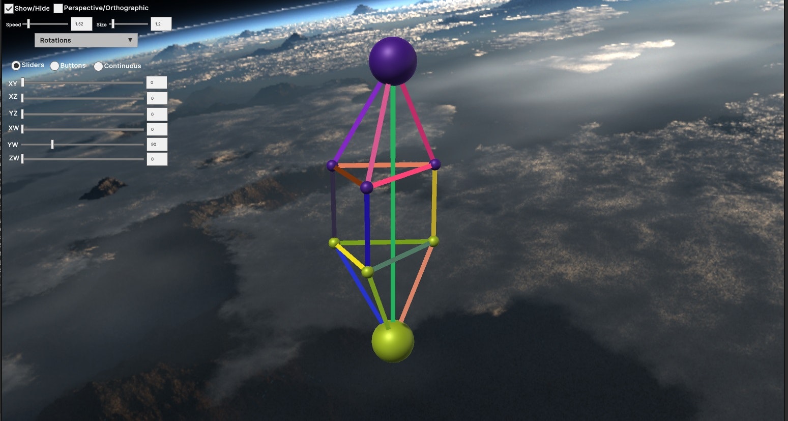 Unity3D kullanarak 4D Görselleştirme Simülatörü - Unity3D kullanılarak oluşturulmuş Çalışma Zamanı 4D Görselleştirme Simülatörü medya 16