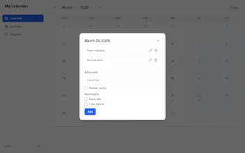 MyCalendar V gallery image