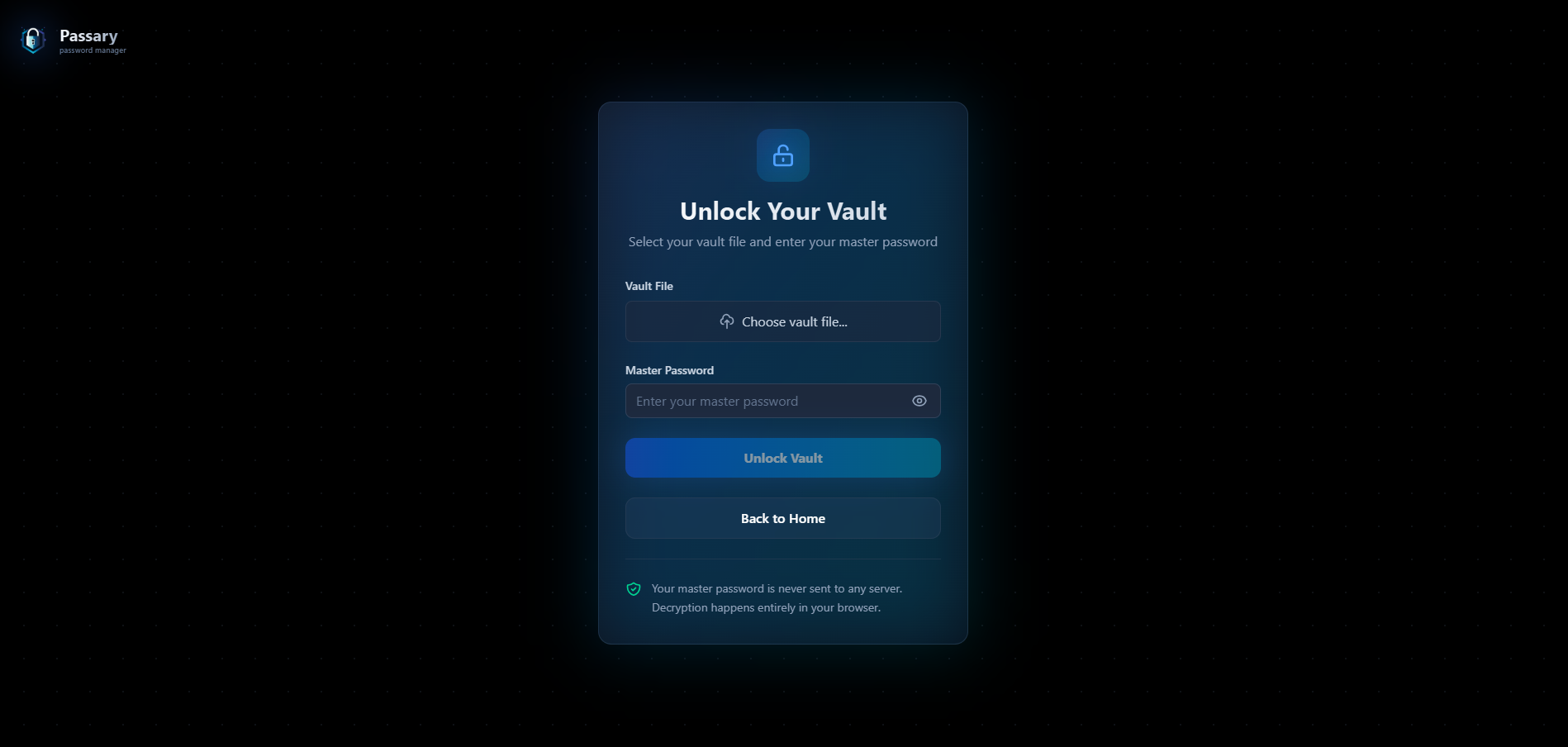 Passary, Zero-knowledge Password Manager screenshot 5