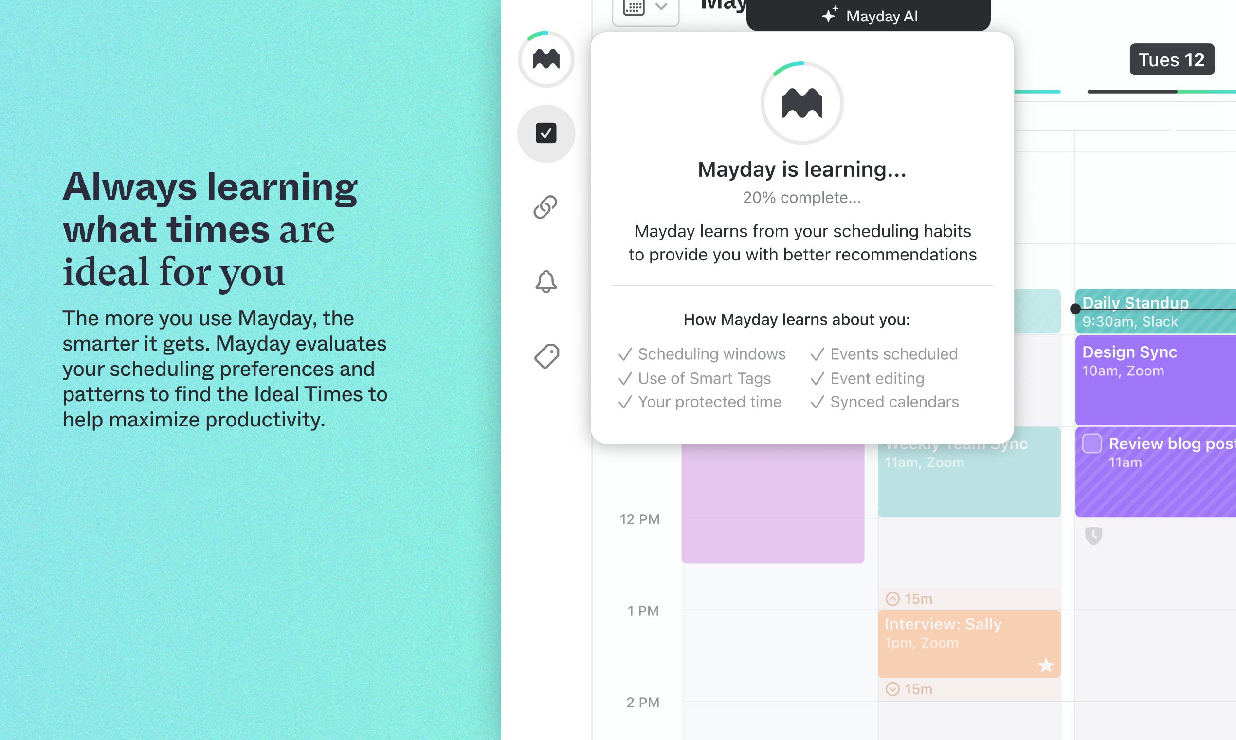 Mayday AIAssisted Calendar for Balance