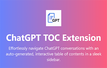 Chatgpt Table of Contents extension gallery image