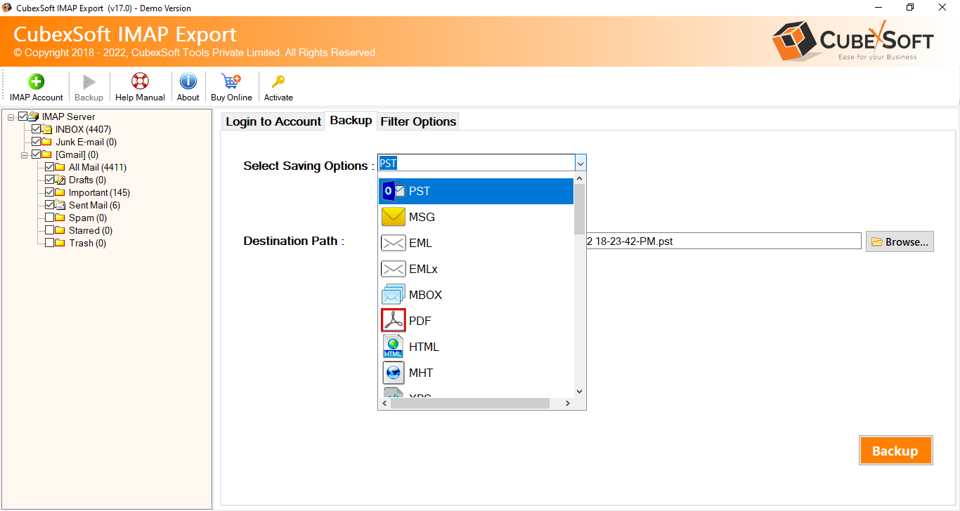 CUBEXSOFT IMAP BACKUP TROOL VOOR MAC & WIN media 3