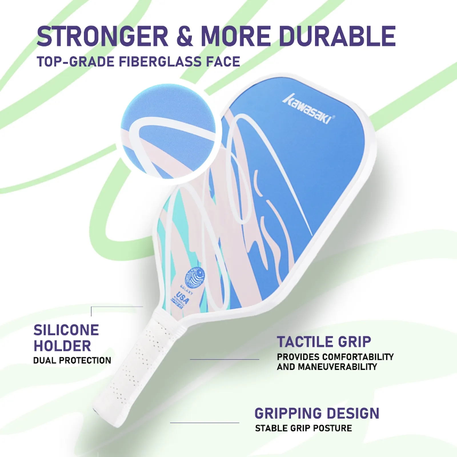 Kawasaki pickleball paddle 220g screenshot 2