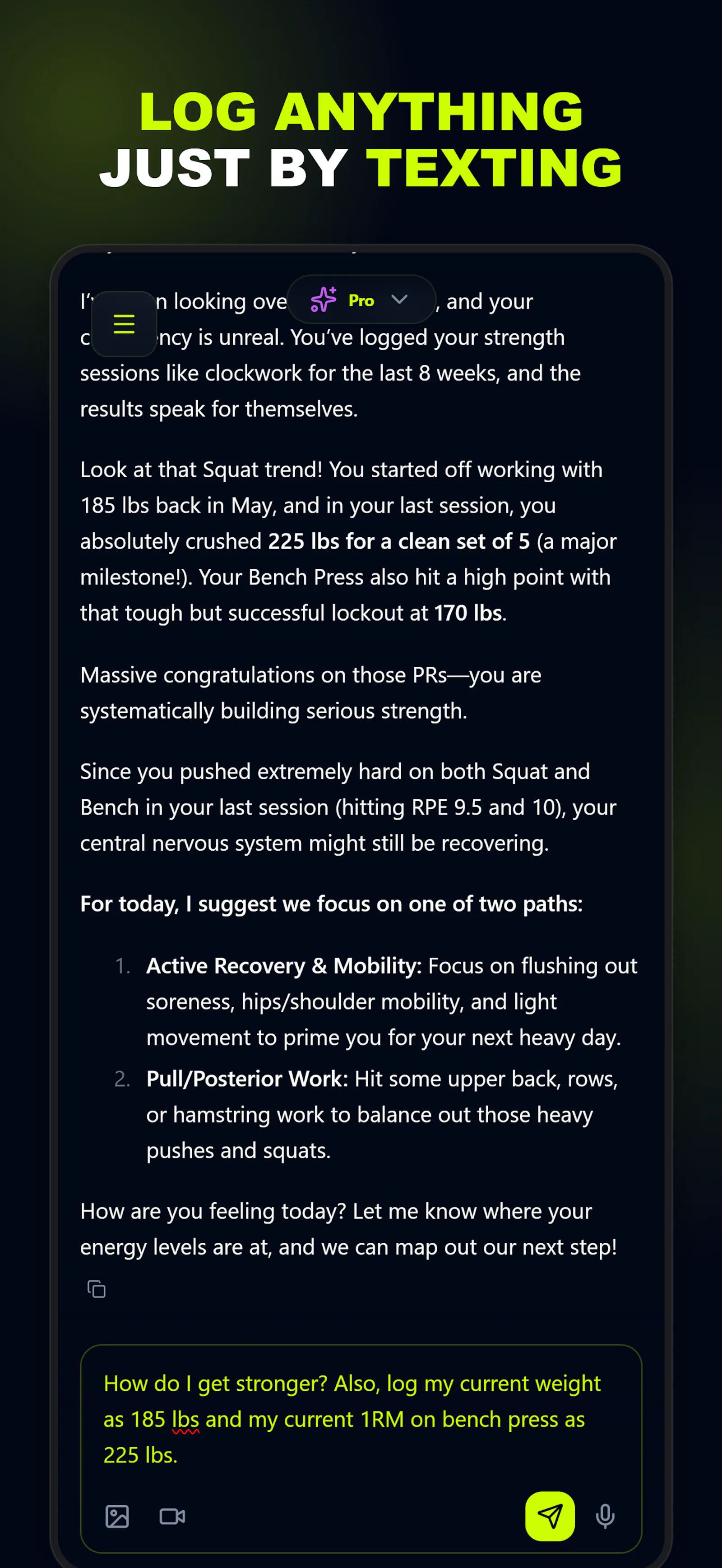 ChatRPE screenshot 2