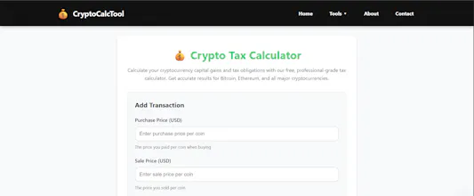 Crypto Tax Calculator gallery image