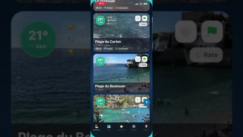 BeachFinder screenshot 1 (video preview)