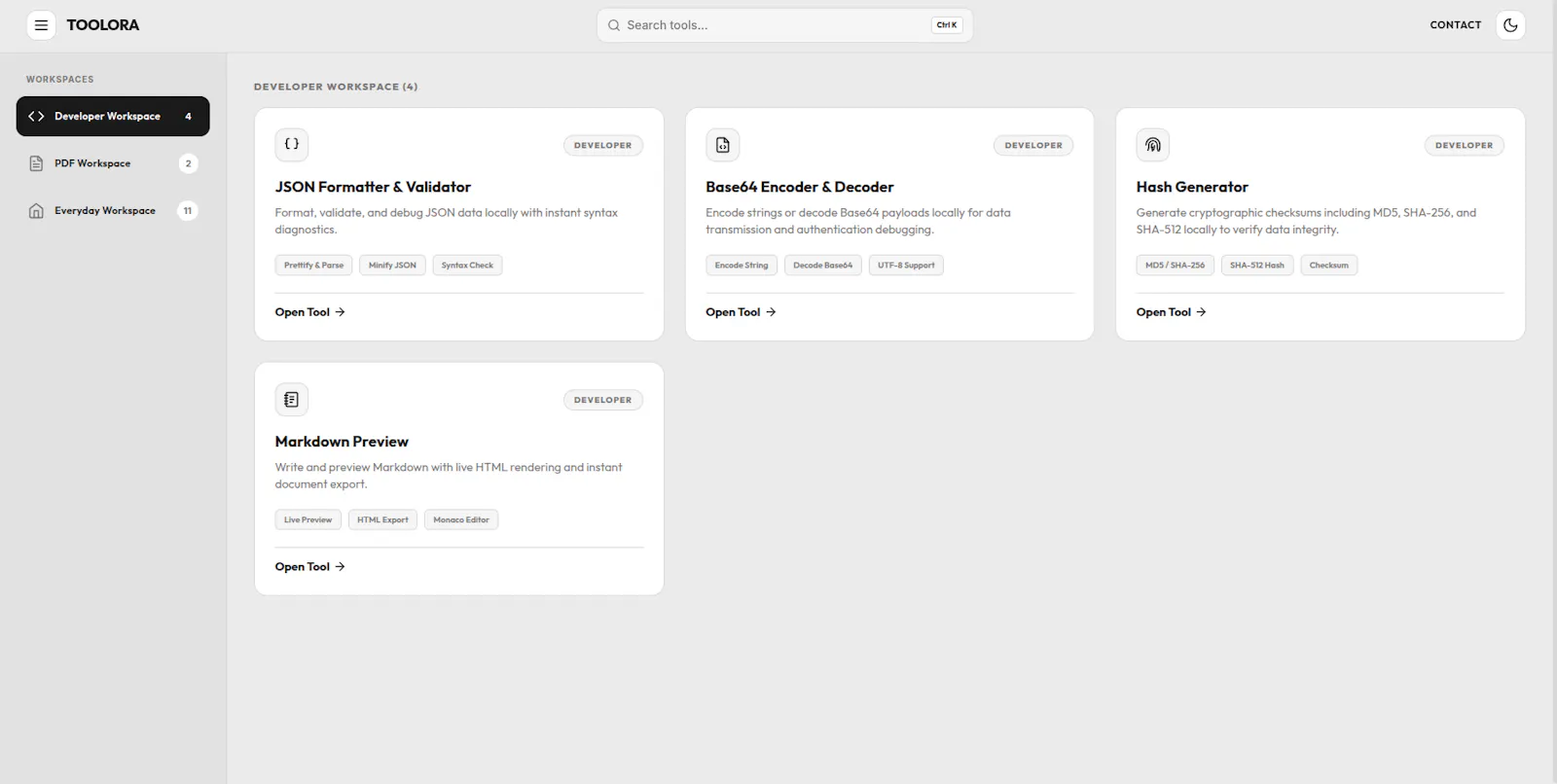 Toolora screenshot 3