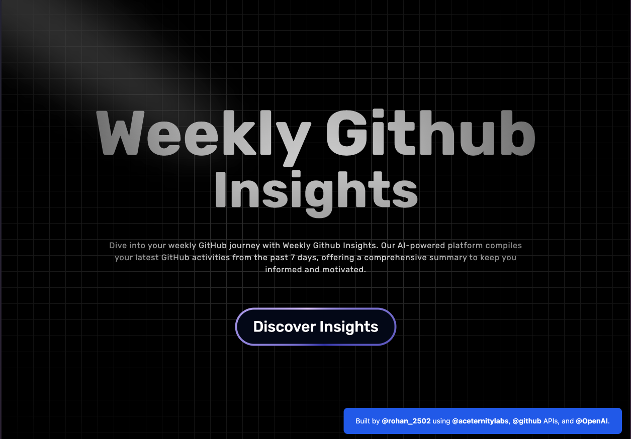 startuptile Weekly Github-Weekly GitHub insights