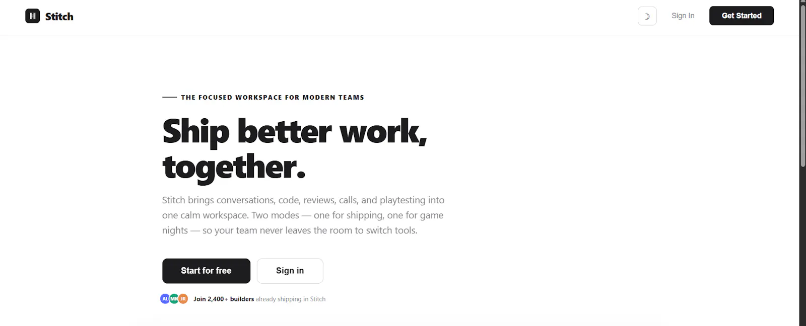 Stitch screenshot 1