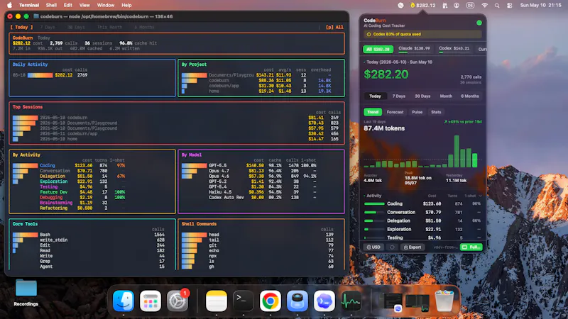 Codeburn screenshot 2