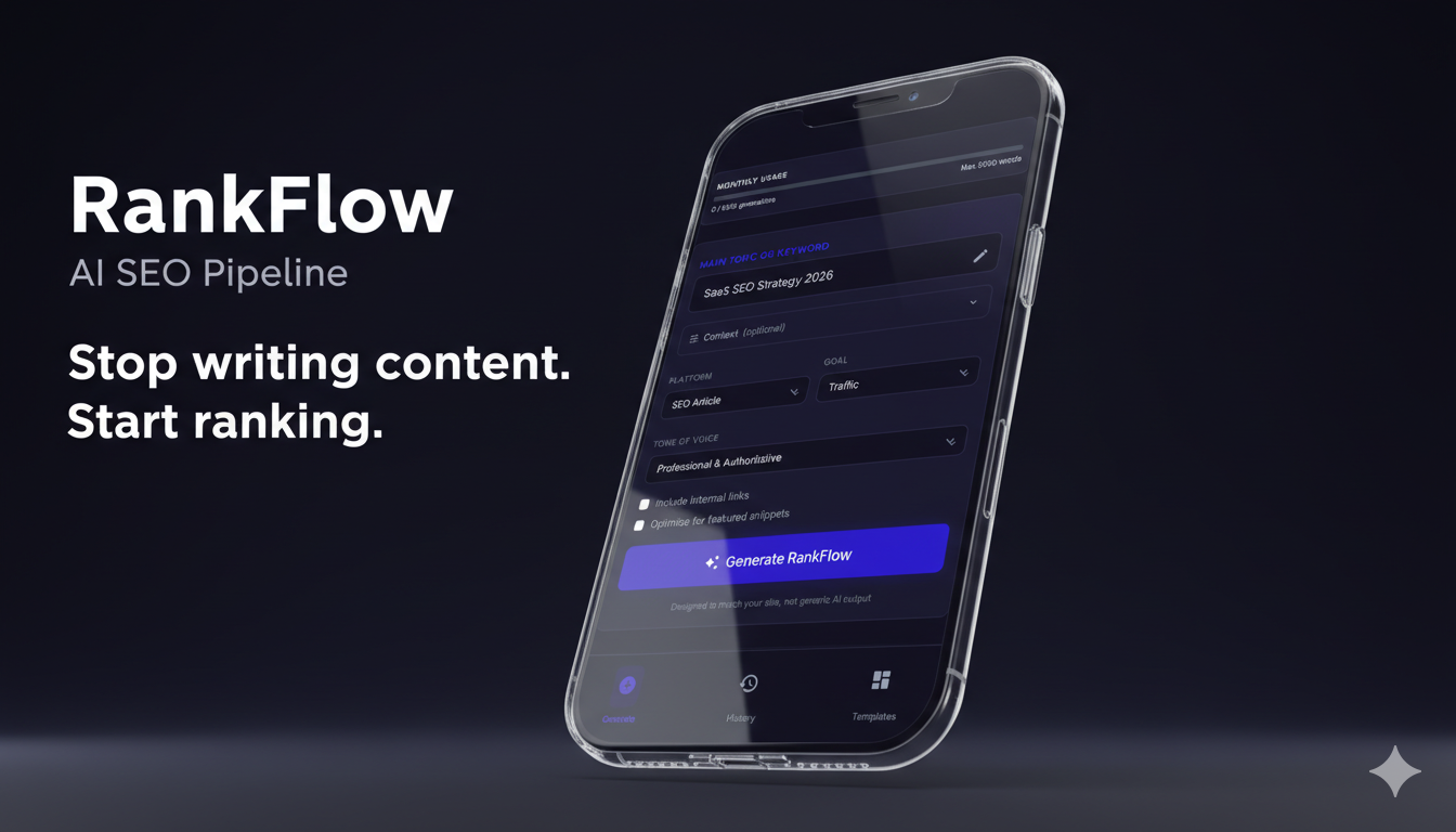 RankFlow Content Dashboard gallery image