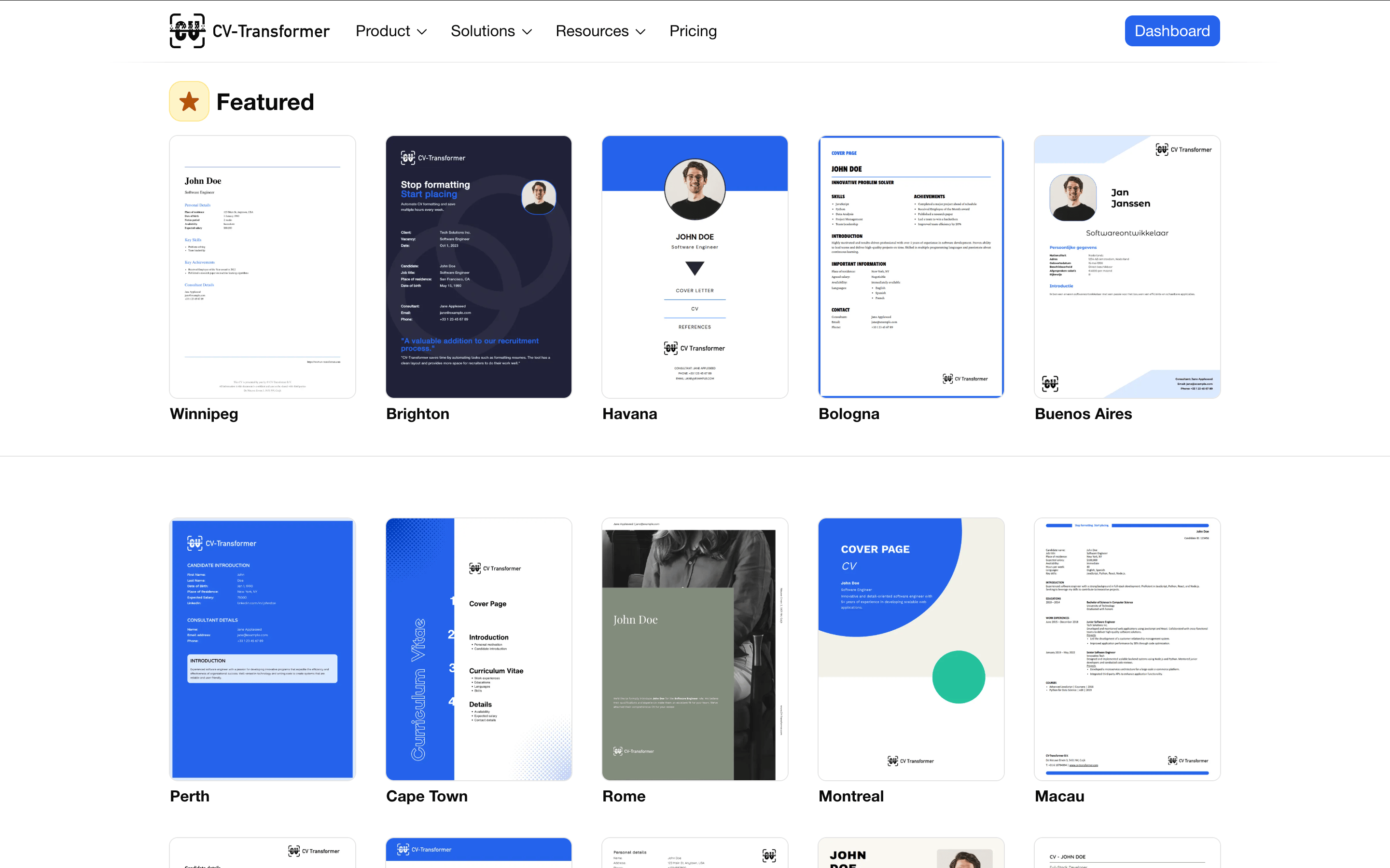 CV-Transformer gallery image