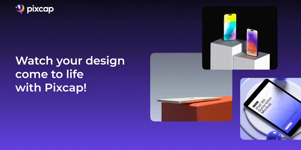 3D Animated Mock Ups by Pixcap