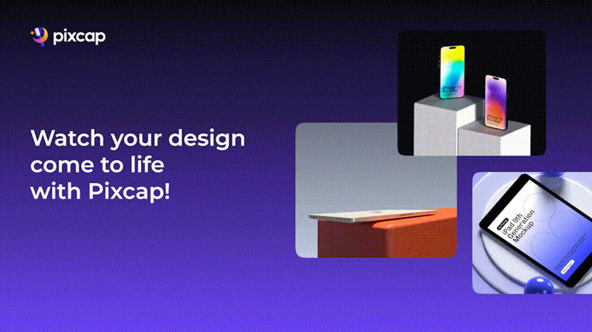 3D Animated Mock Ups by Pixcap