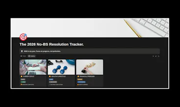 2026 No-BS Resolution Tracker gallery image