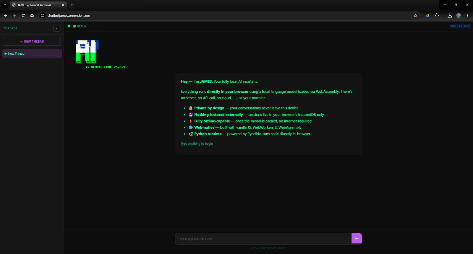Local LLM that runs in your browser. screenshot 1