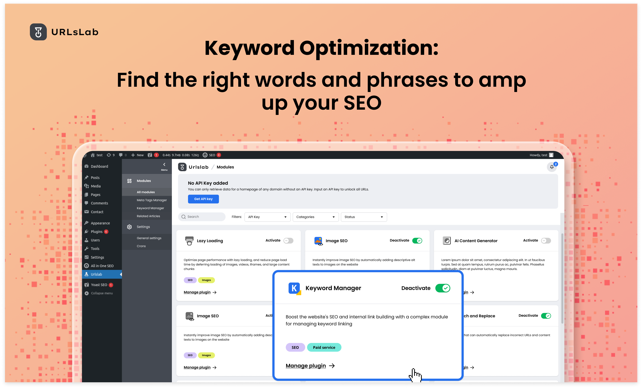 Urlslab - Автоматизируйте SEO WordPress SEO медиа 4