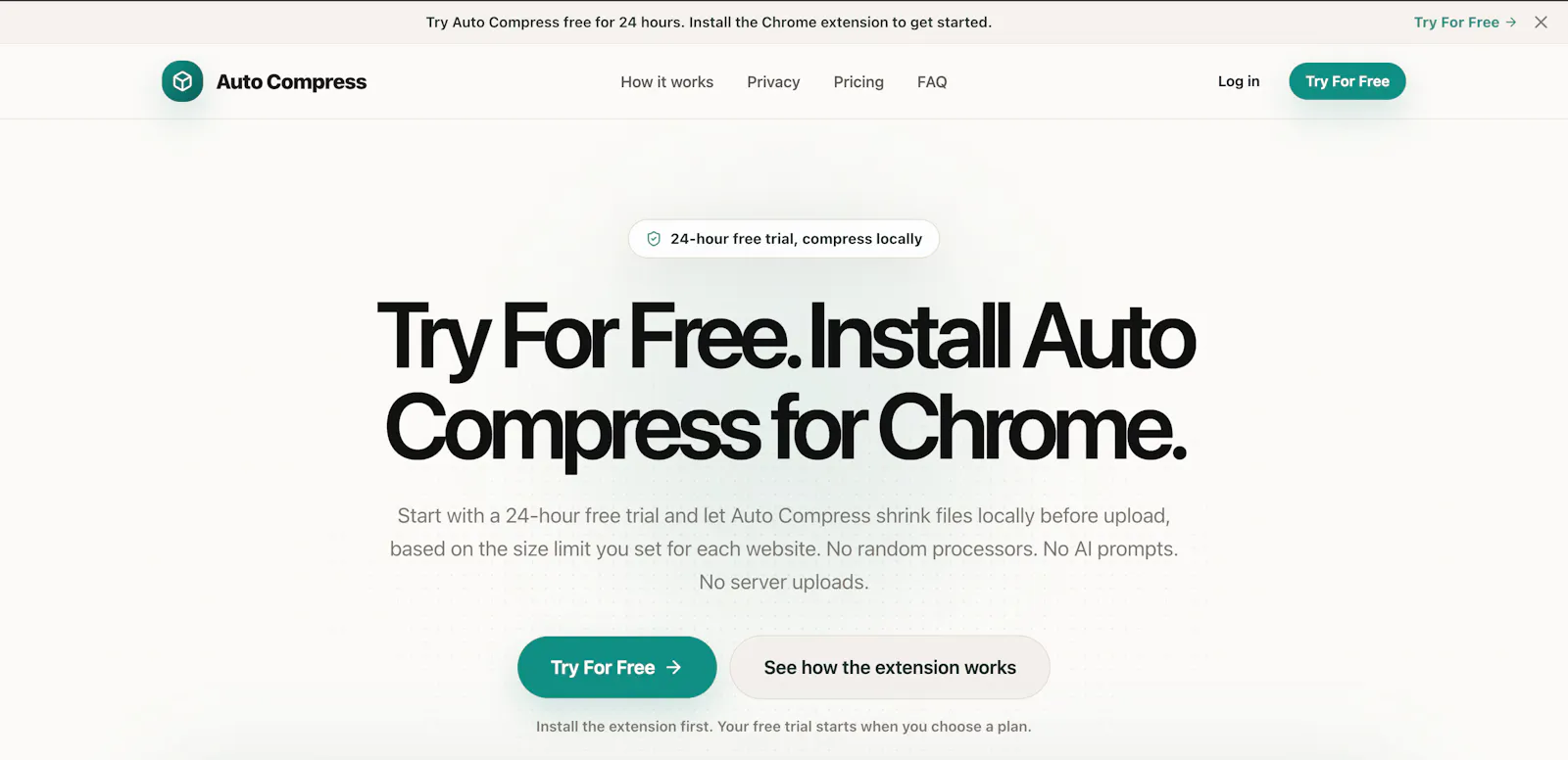 AutoCompress screenshot 2
