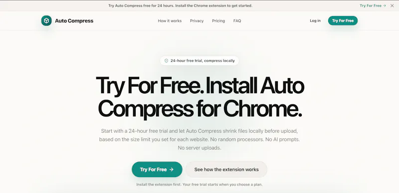 AutoCompress screenshot 2
