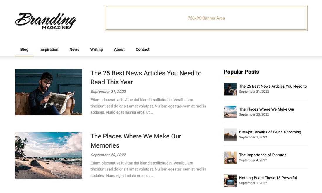 Feather Magazine WordPress Theme media 1