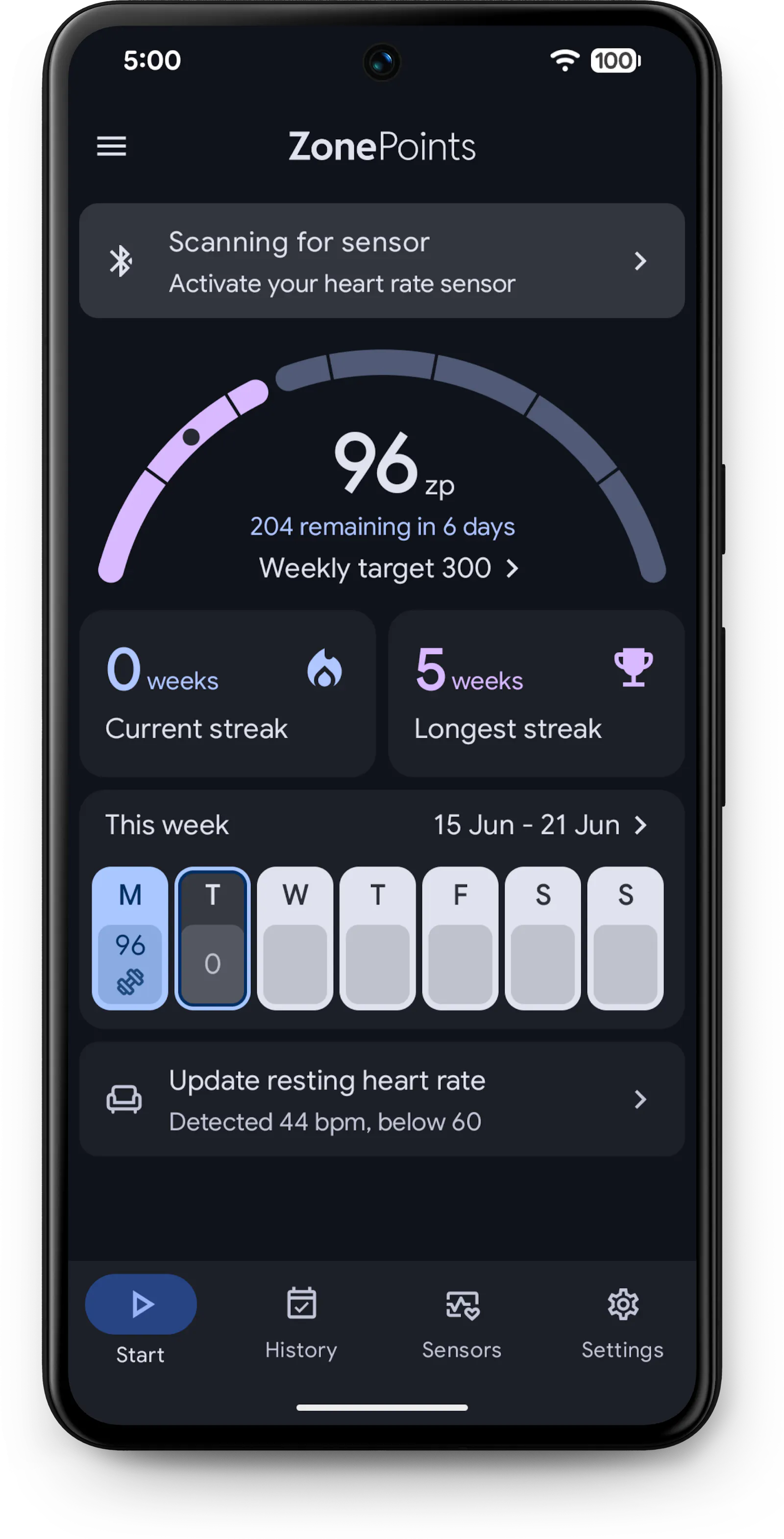 ZonePoints: Bluetooth Heart Rate Monitor screenshot 3