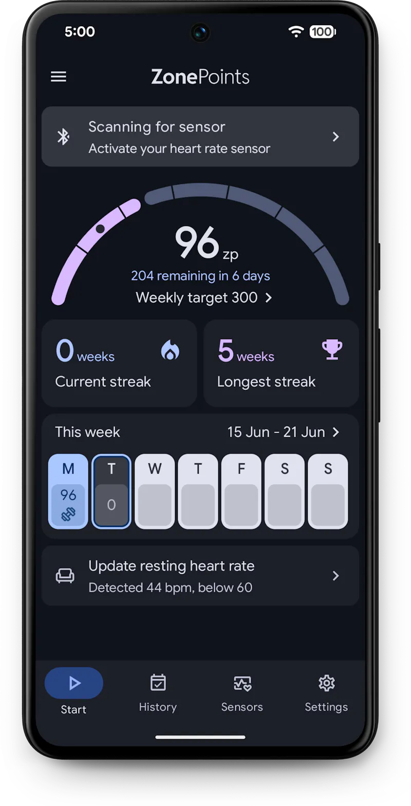 ZonePoints: Bluetooth Heart Rate Monitor screenshot 3
