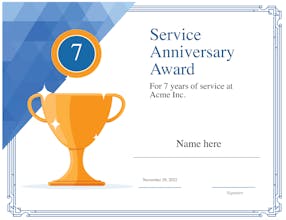 Employee Award Certificate Generator gallery image