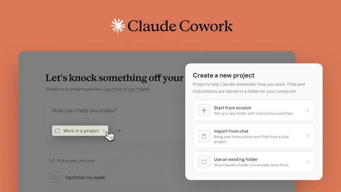 Claude Cowork Projects产品图