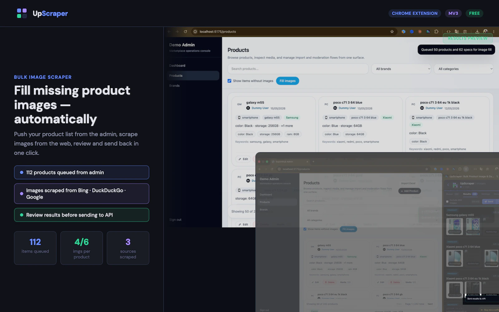 UpScraper screenshot 2