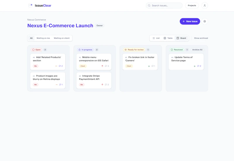 IssueClear screenshot 4