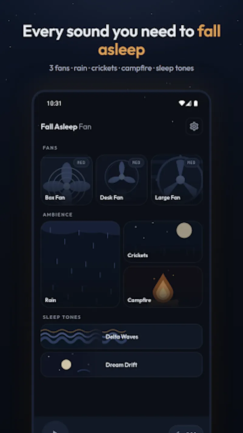Fall Asleep Fan screenshot 3