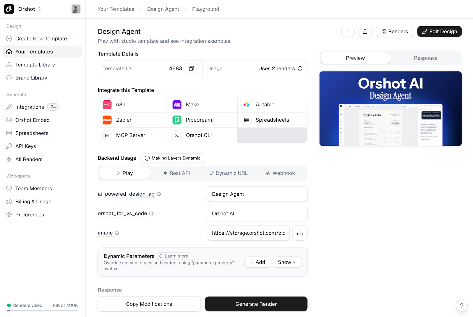 Orshot - Screenshot 4 showing product features and functionality