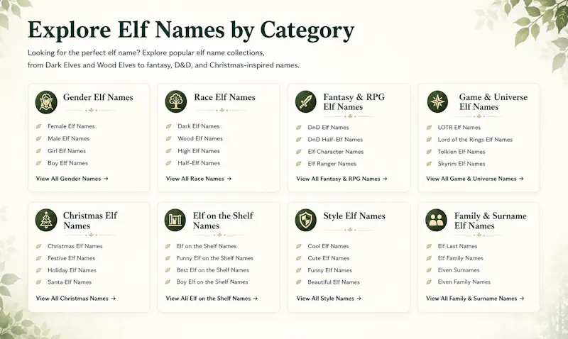 Elf Name Generator screenshot 3