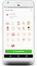 Coco the marshmallow stickers pack gallery image