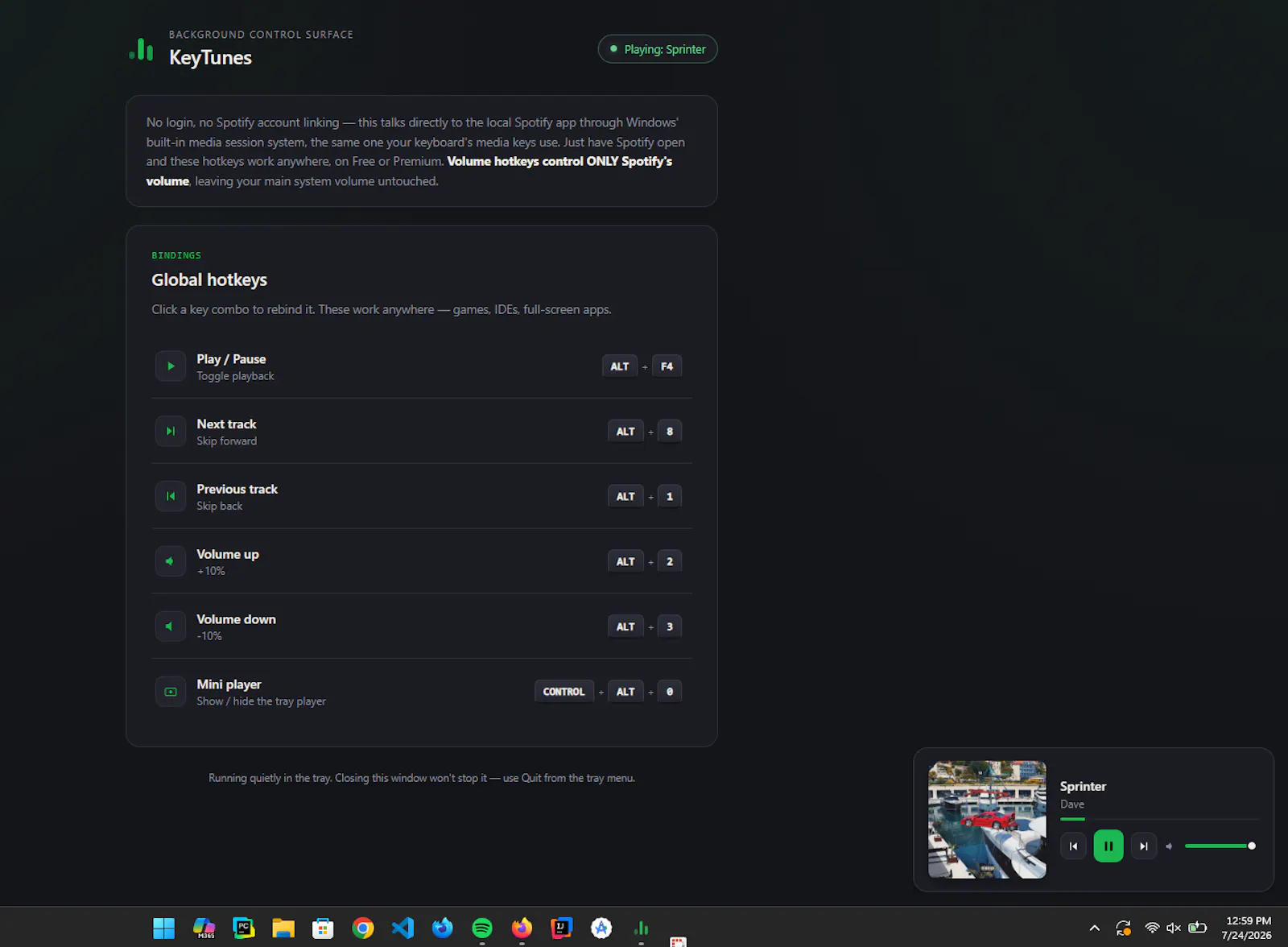 KeyTunes for Spotify screenshot 2
