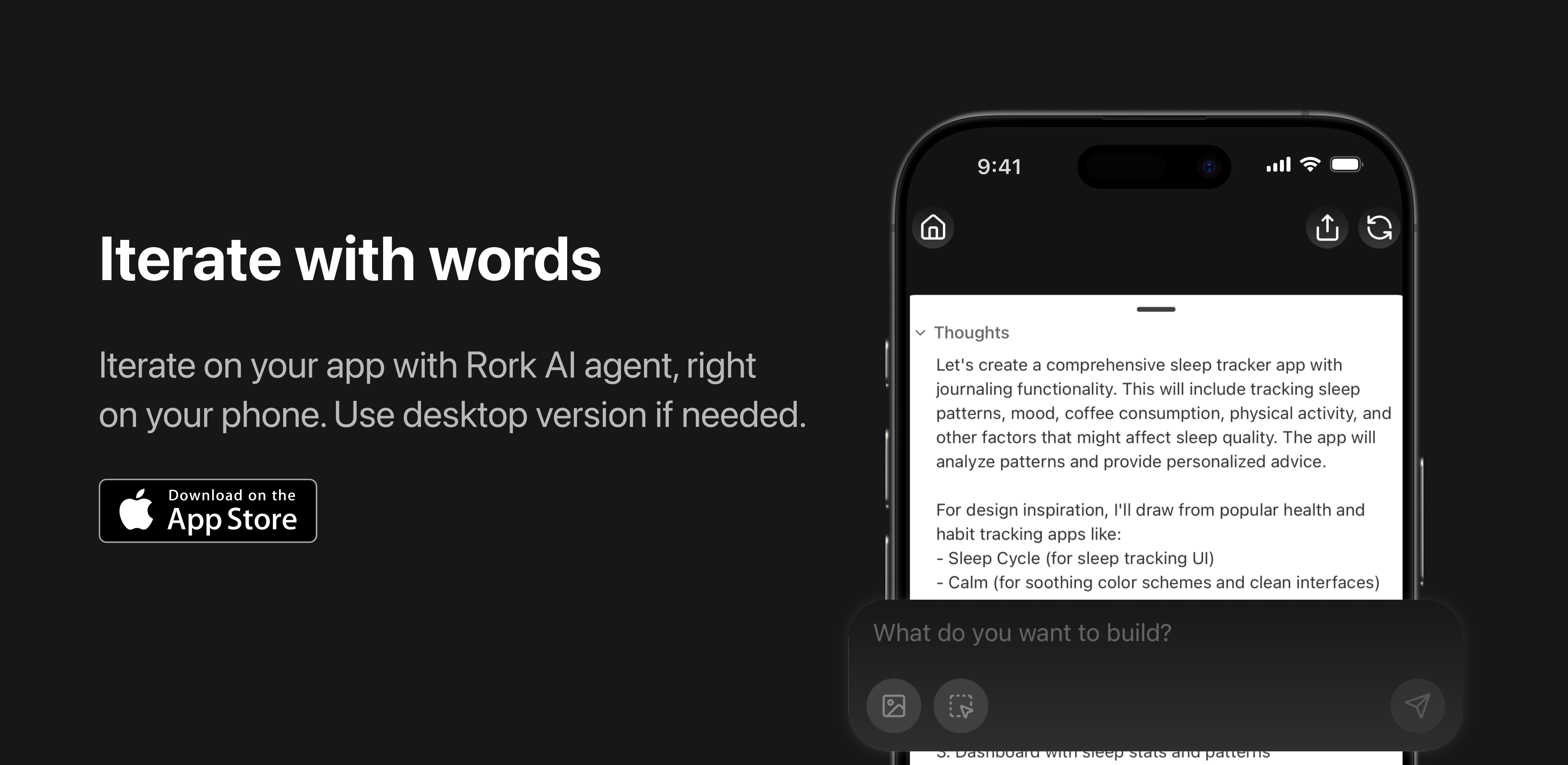 Rork App - Idee zum App Store, schnell.Die App, die mobile Apps herstellt Medien 3