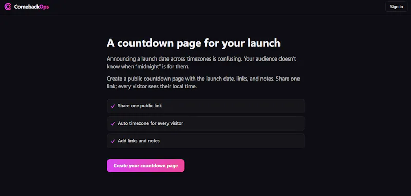 ComebackOps screenshot 4